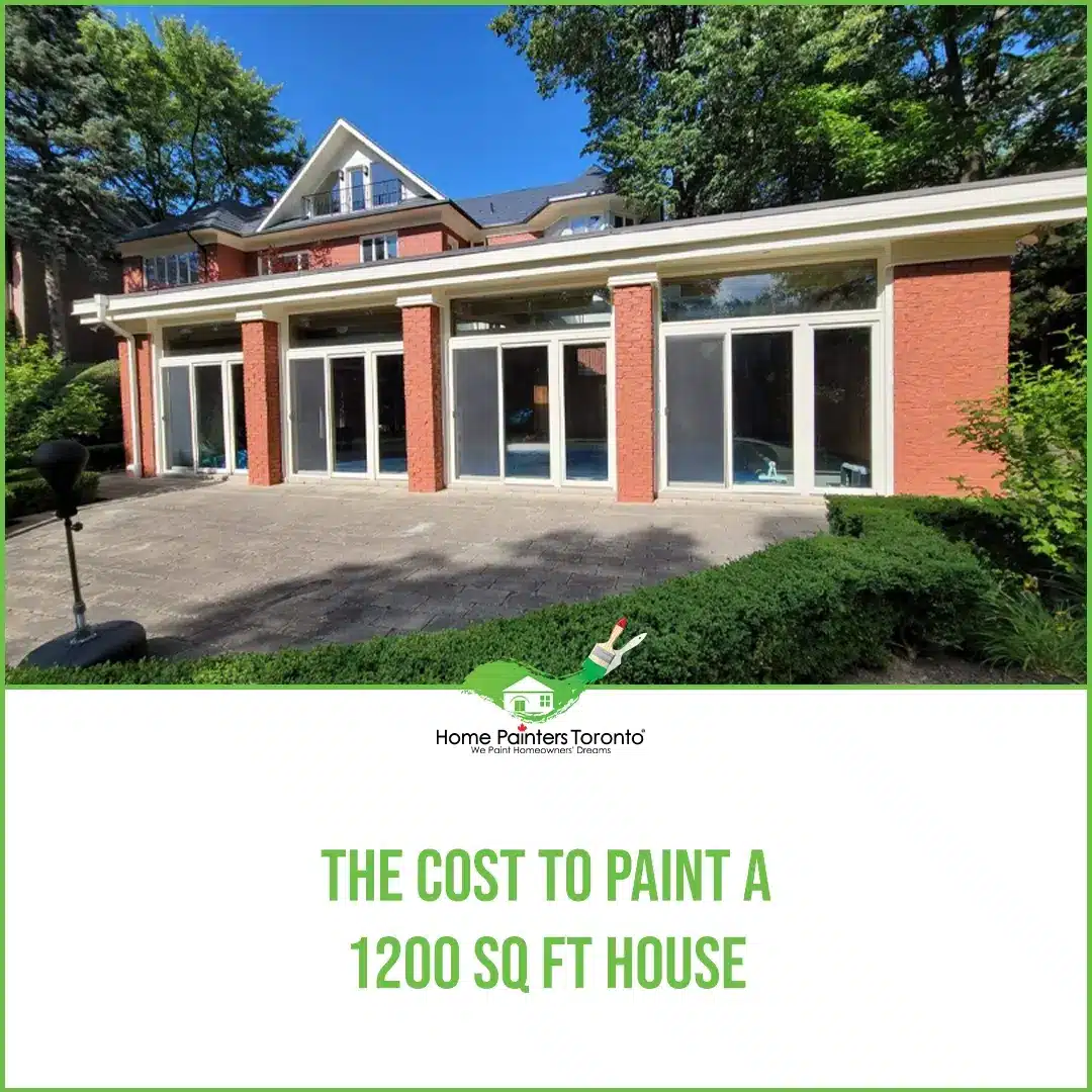 The Cost To Paint A 1200 Sq Ft House