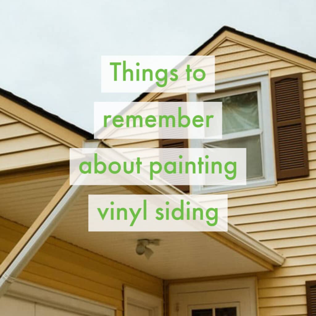Can You Paint Vinyl Siding