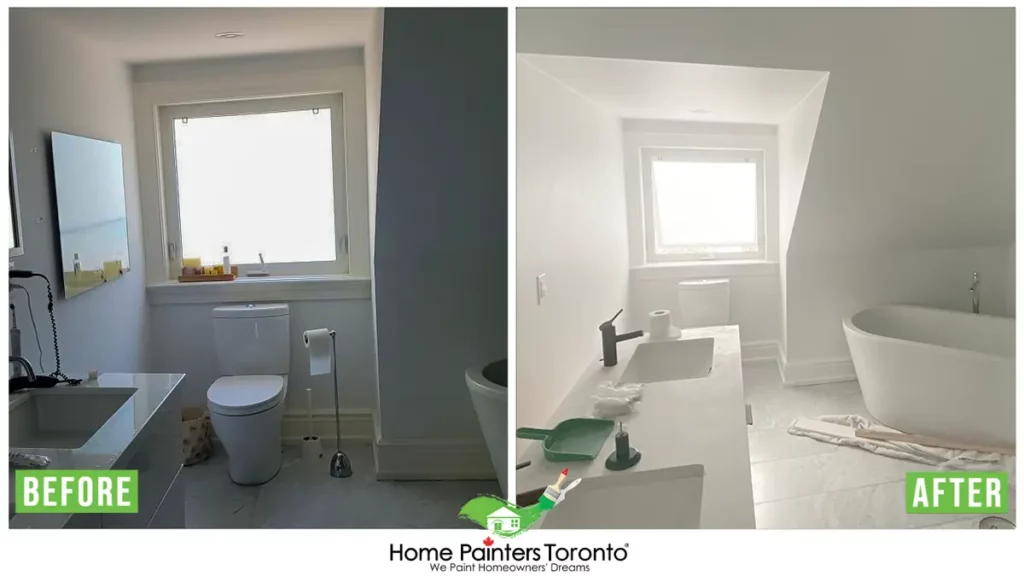 Small Bathroom Paint Ideas Before and After