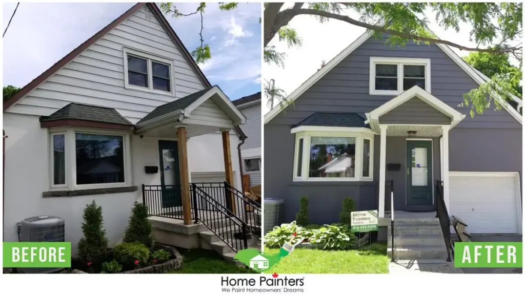 Before and After Exterior Painting