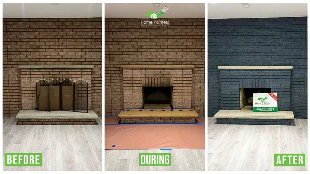 Brick Fireplace