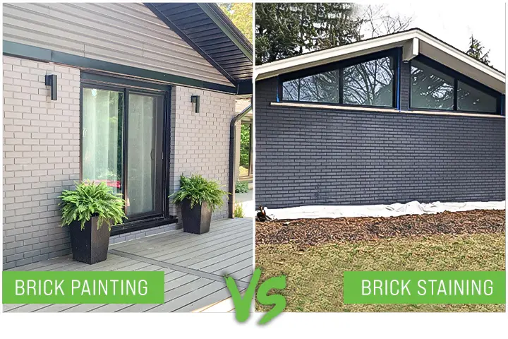 Brick Painting VS Brick Staining