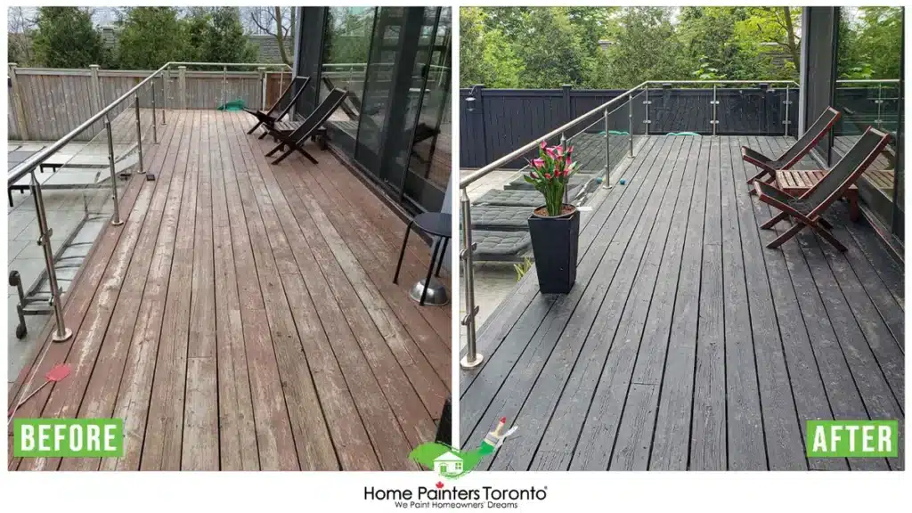Deck Repair Before and After