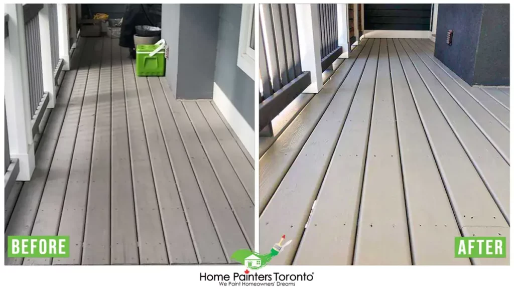 Deck Painting by Home Painters Toronto Leanne Zin