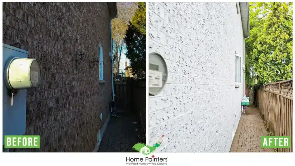 Exterior Brick Staining By Home Painters Toronto