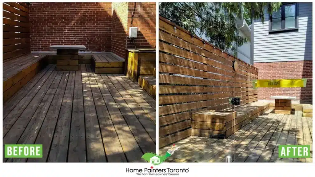 Exterior Deck Staining By Home Painters Toronto
