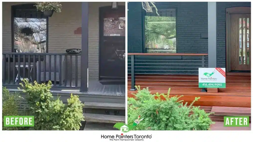 Exterior Deck Staining By Home Painters Toronto