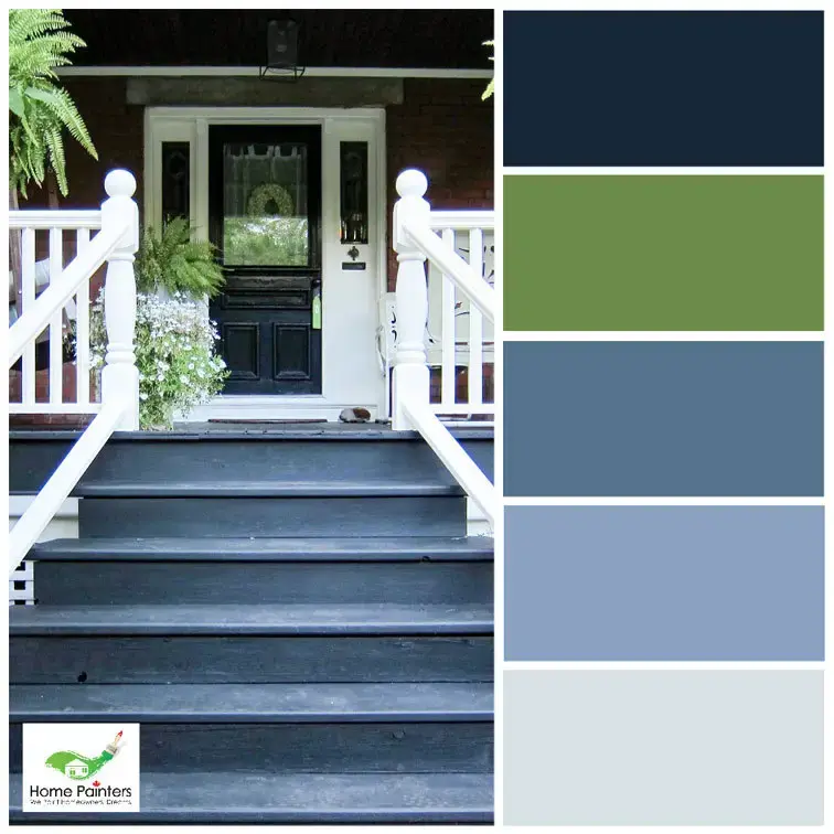 Exterior Front Door Monochromatic Colour Palette