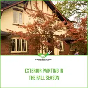Exterior Painting in the Fall Season Image