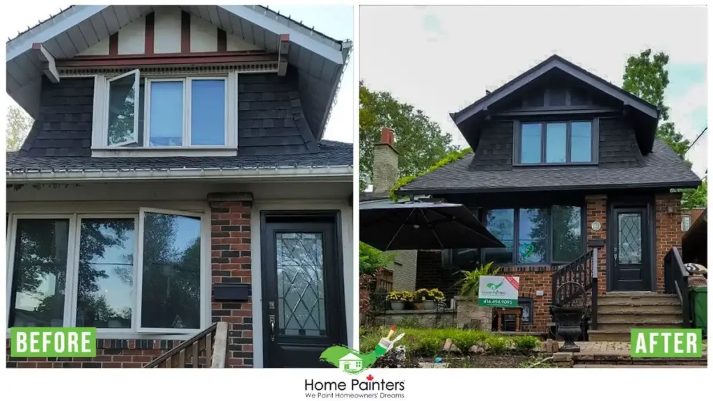 Exterior Tudor Siding Painting By Home Painters Toronto