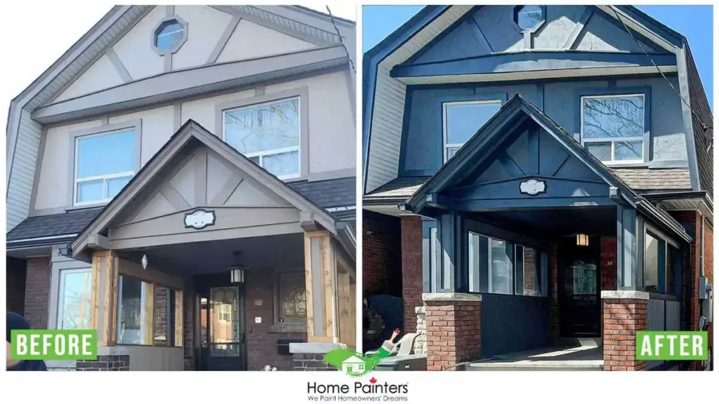 Exterior Tudor Siding Painting By Home Painters Toronto