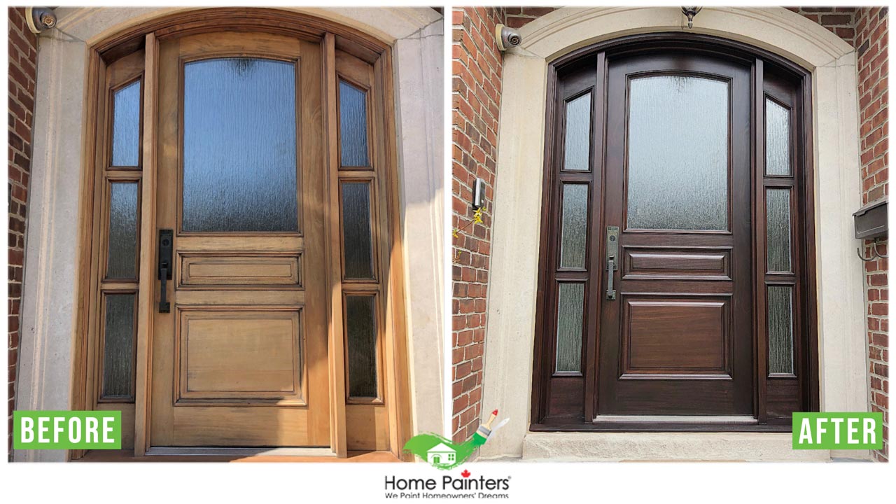 exterior wood door transformation home painters