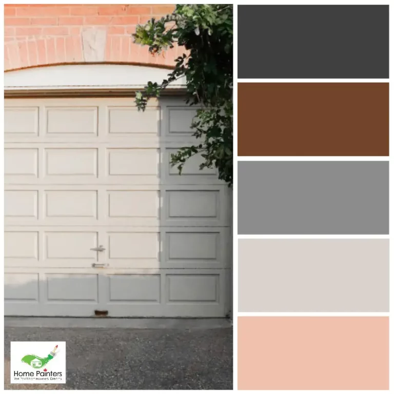Garage Door Tan Charcoal Grey Colour Palette