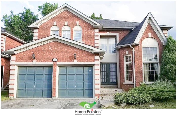 Exterior Garage Door Painting by Home Painters Toronto