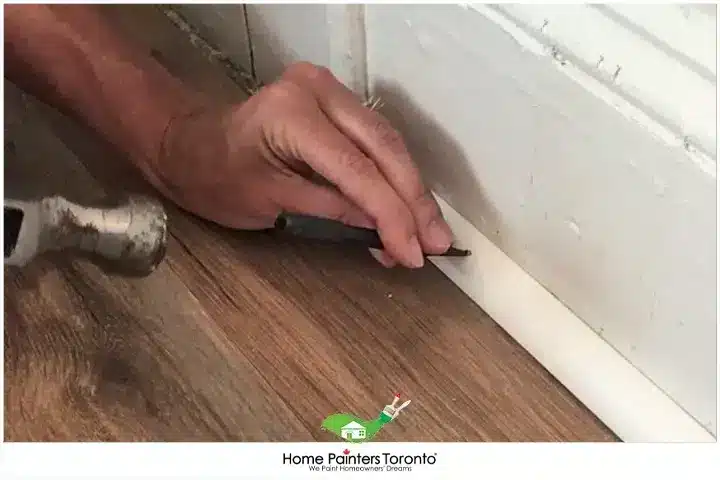 Installation of Shoe Moulding With Nails