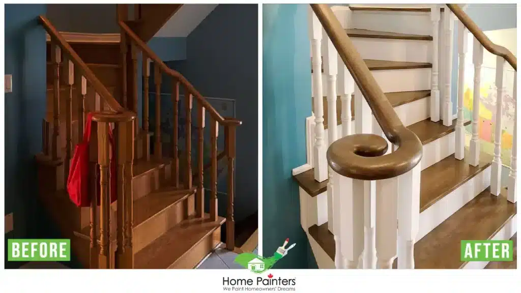 Interior Staircase Painting and Staining