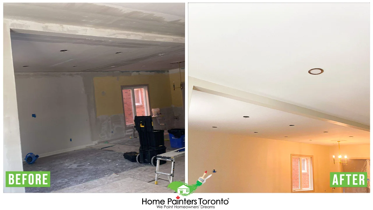 Drywall Installation and Repair Before and After