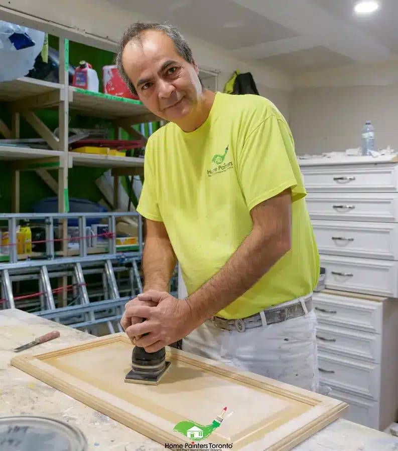 Kitchen Cabinet Painting Working