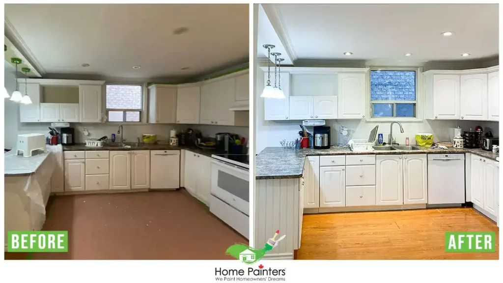 Kitchen Cabinet Spraying And Refurbishing