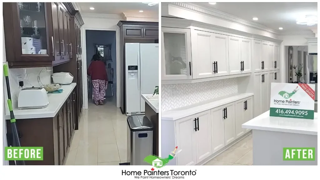 Kitchen Cabinet Refurbishing And Spraying