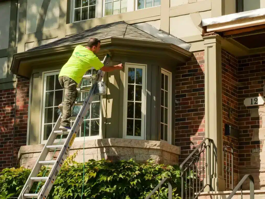 Painter Painting Exterior Trim