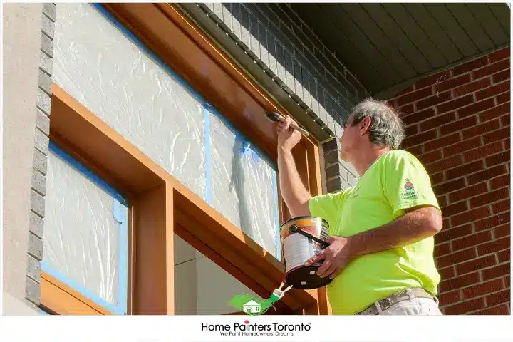 Painter Painting the Trim