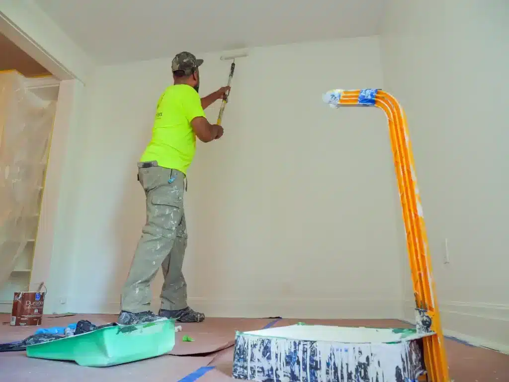 Painter Plastering Walls