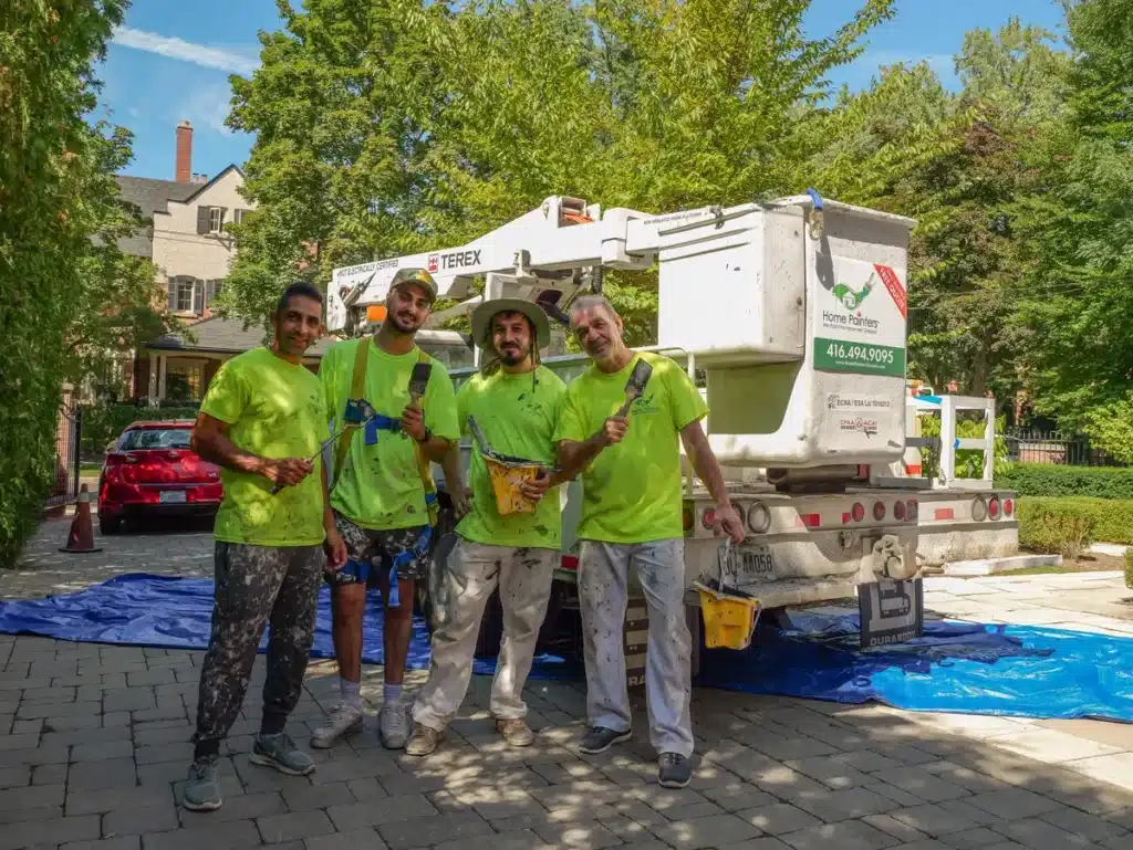 Painters Standing Cherry Picker