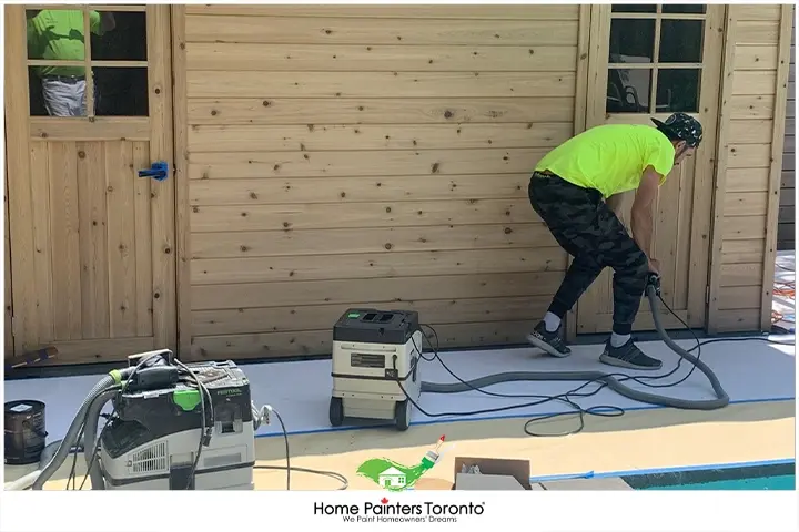 Sanding Wood Paneling