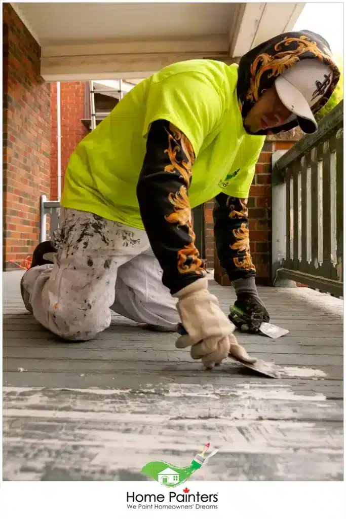 Painting Porch Caulking