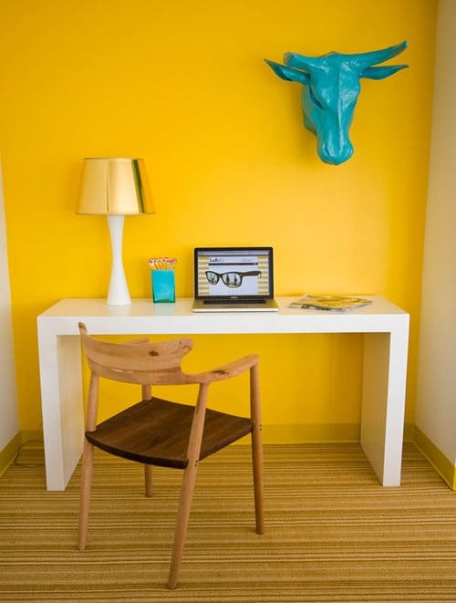 Yellow Colored Office