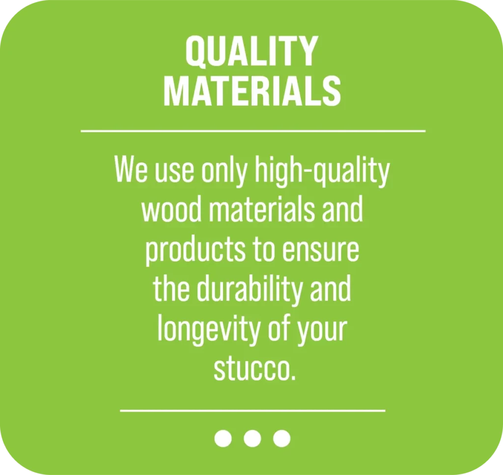 Stucco Siding Quality Materials