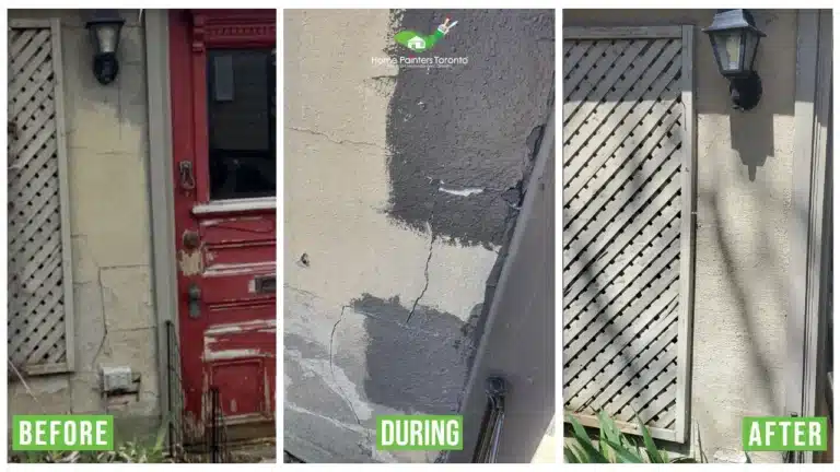 Exterior Stucco Parging Repair By Home Painters Toronto