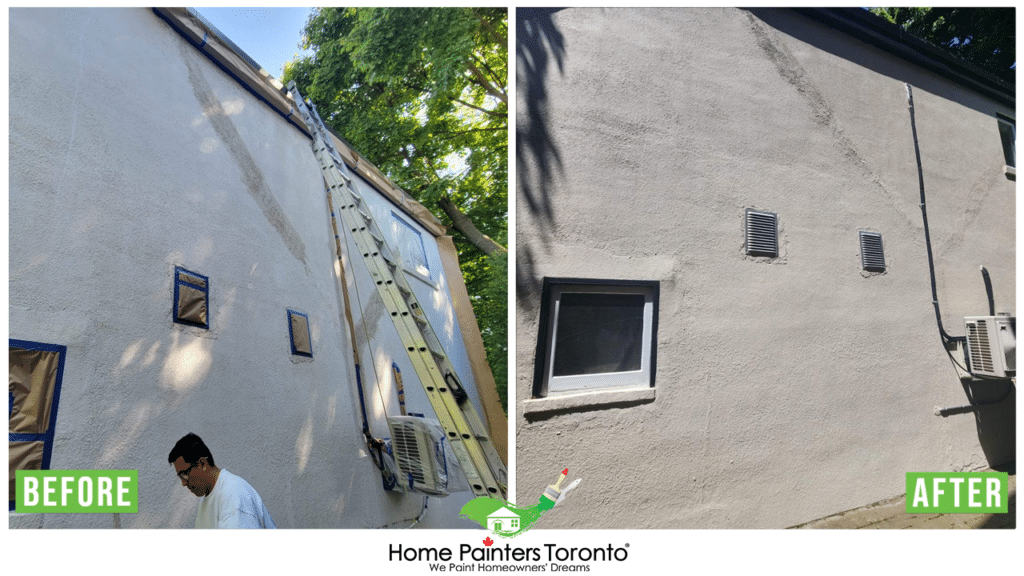 Exterior Stucco Parging Repair By Home Painters Toronto (4)