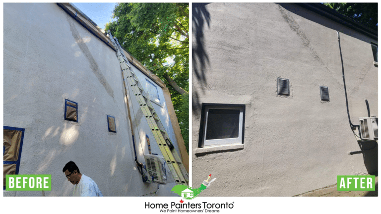 Exterior Stucco Parging Repair By Home Painters Toronto