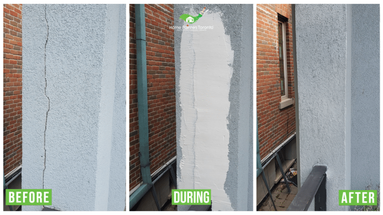 Exterior Stucco Parging Repair By Home Painters Toronto
