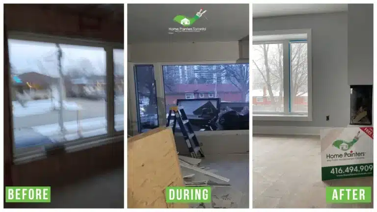 Interior Painting for New Construction - Before and After