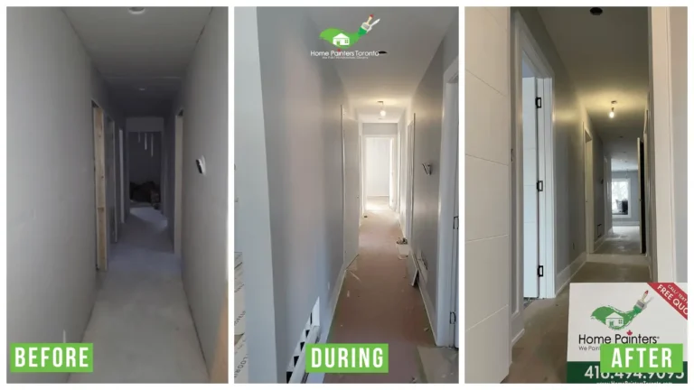 Interior Painting for New Construction - Before and After
