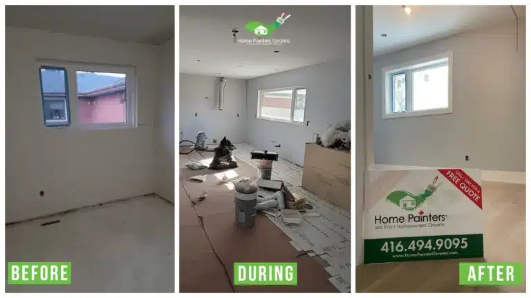 Interior Painting for New Construction - Before and After