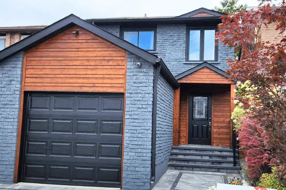 Exterior Brick Staining and Trim Painting in Thornhill - Enhanced Image