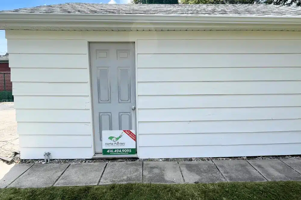 Garage Exterior Painting in East York - Enhanced Image