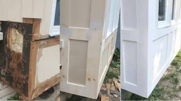 Richmond Hill Bay Window Wood Repair and Painting - Before and After