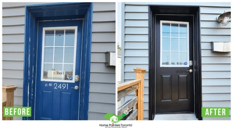 The Beaches Project Painting Vinyl Siding - Before and After