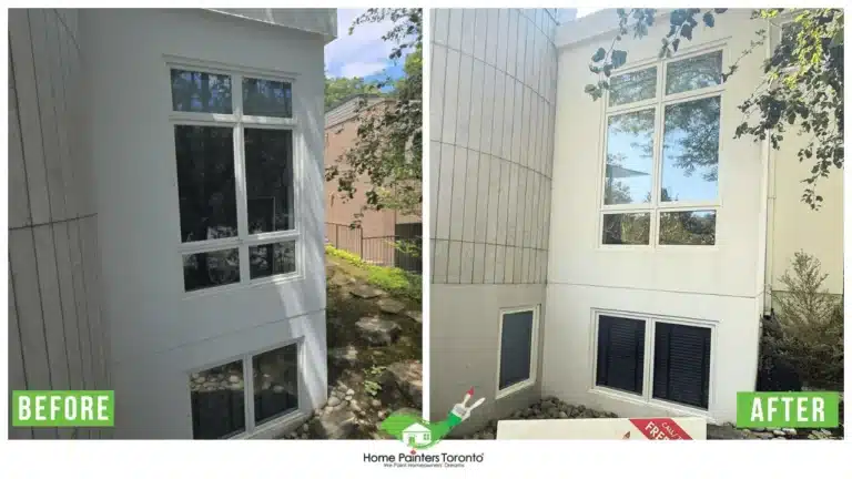 Cost-Saving Window Wood Repair for North York Home - Before and After