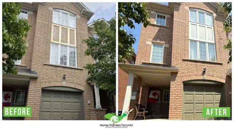 Exterior Bay Window Painting by Home Painters Toronto