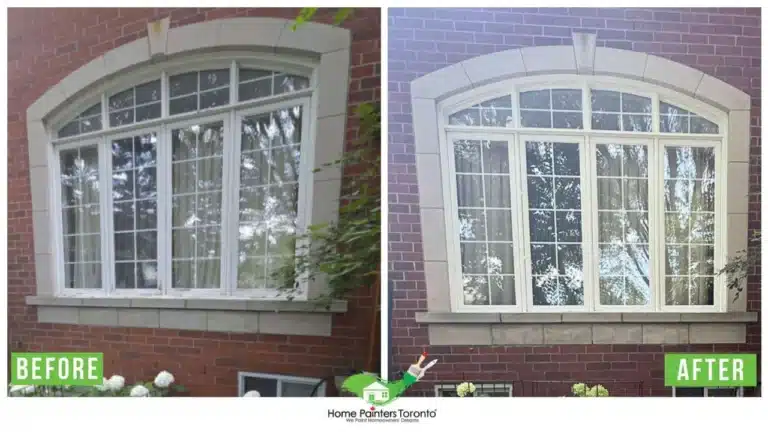 Exterior Bay Window Painting by Home Painters Toronto