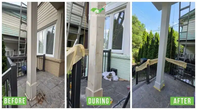 Exterior Posts Replacement and Repair by Home Painters Toronto
