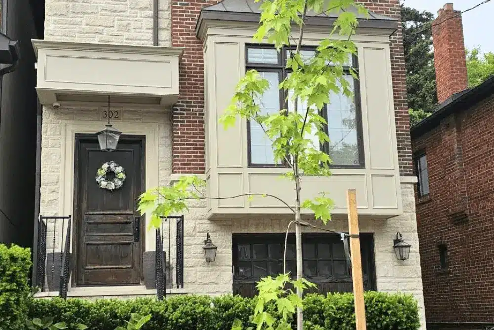 Porch Roof Wood and Bay Window Replacement in Lawrence Park - Enhanced Image