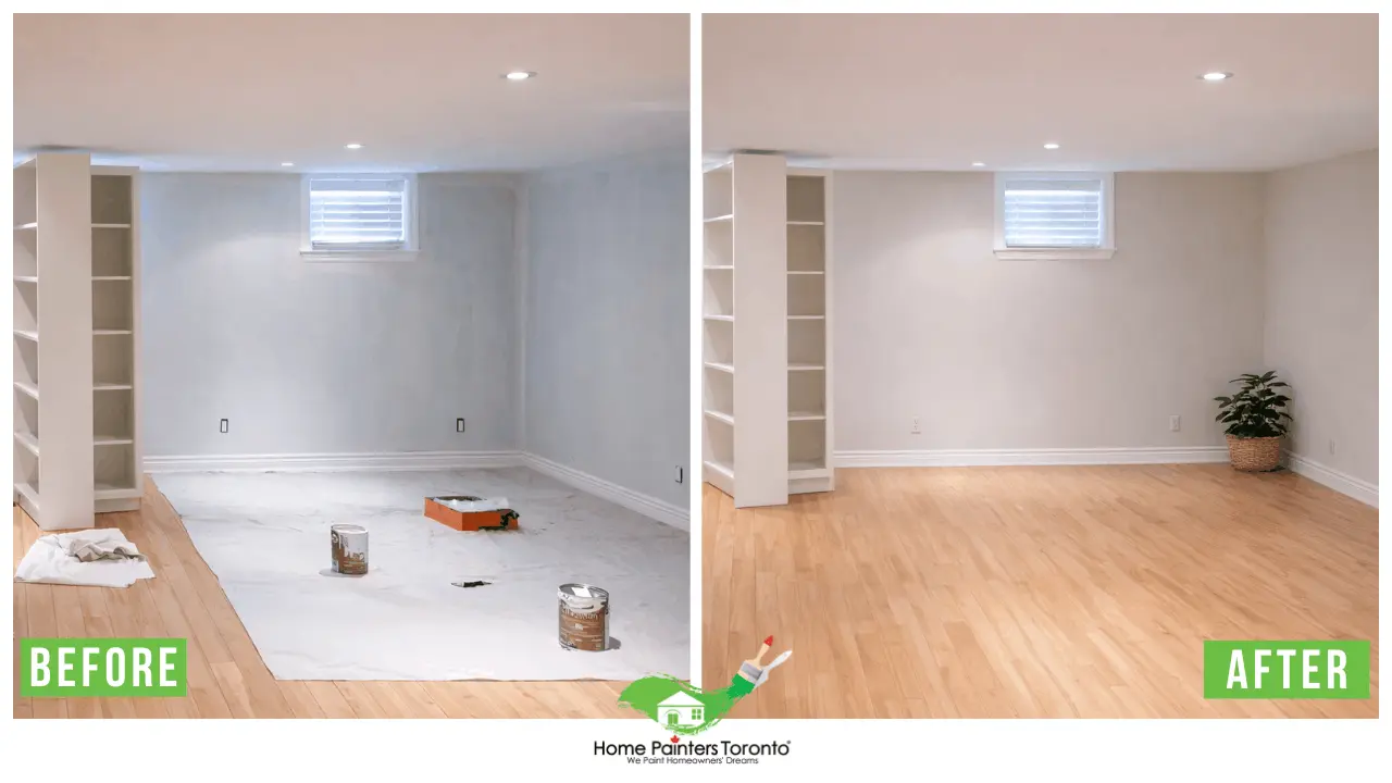 Basement Painting Projects in Toronto - Before and After