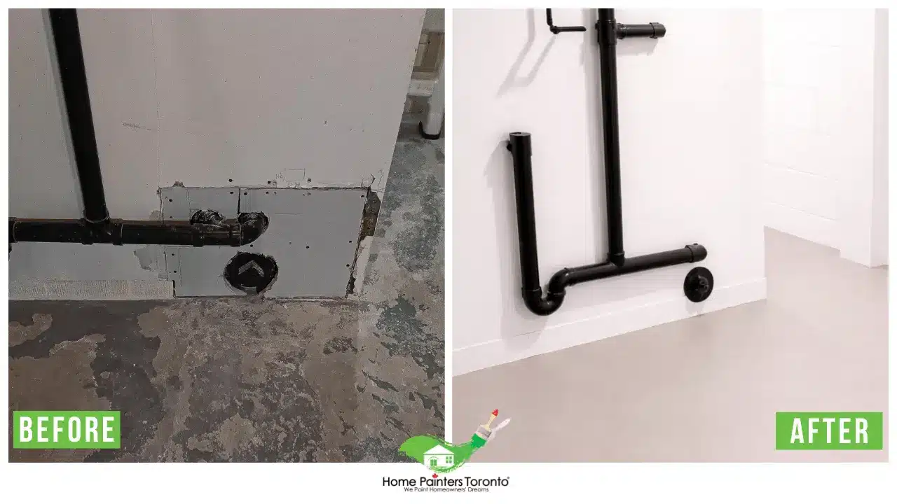 Basement Painting Projects in Toronto - Before and After